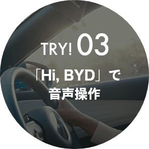 TRY03!「Hi,BYD」で音声操作