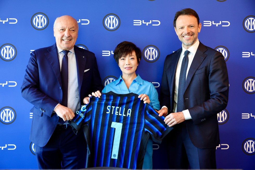 BYD、FCインテルナツィオナーレ・ミラノのグローバルパートナーシップ締結